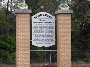 Frog Level sign